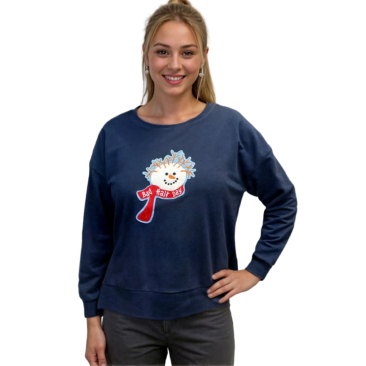 Bad Hair Day Chenille Boxy Crew