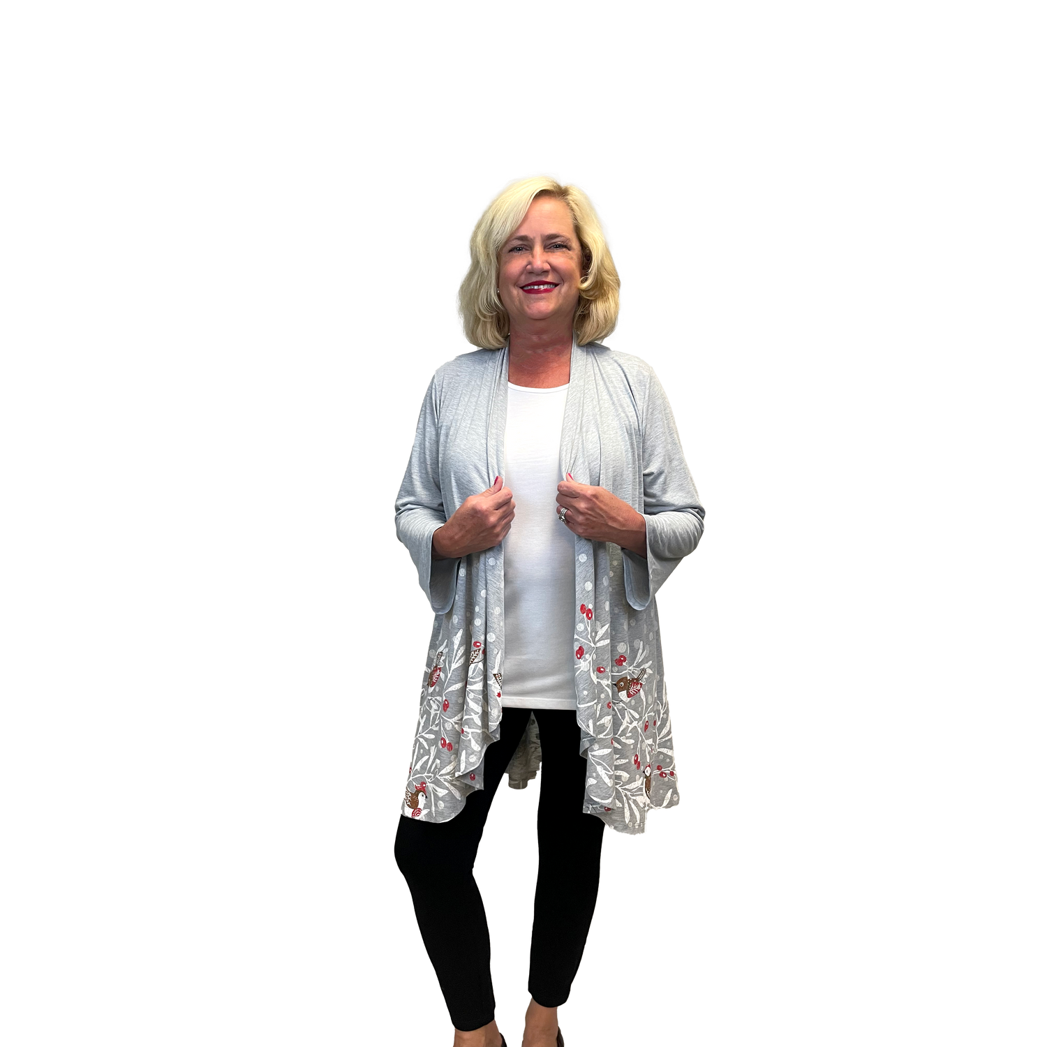 Berry Branch Long Sleeve Kimono