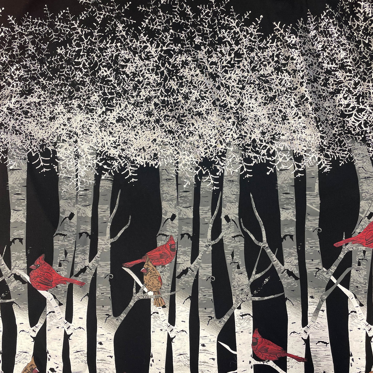 Cardinal Birch Kimono