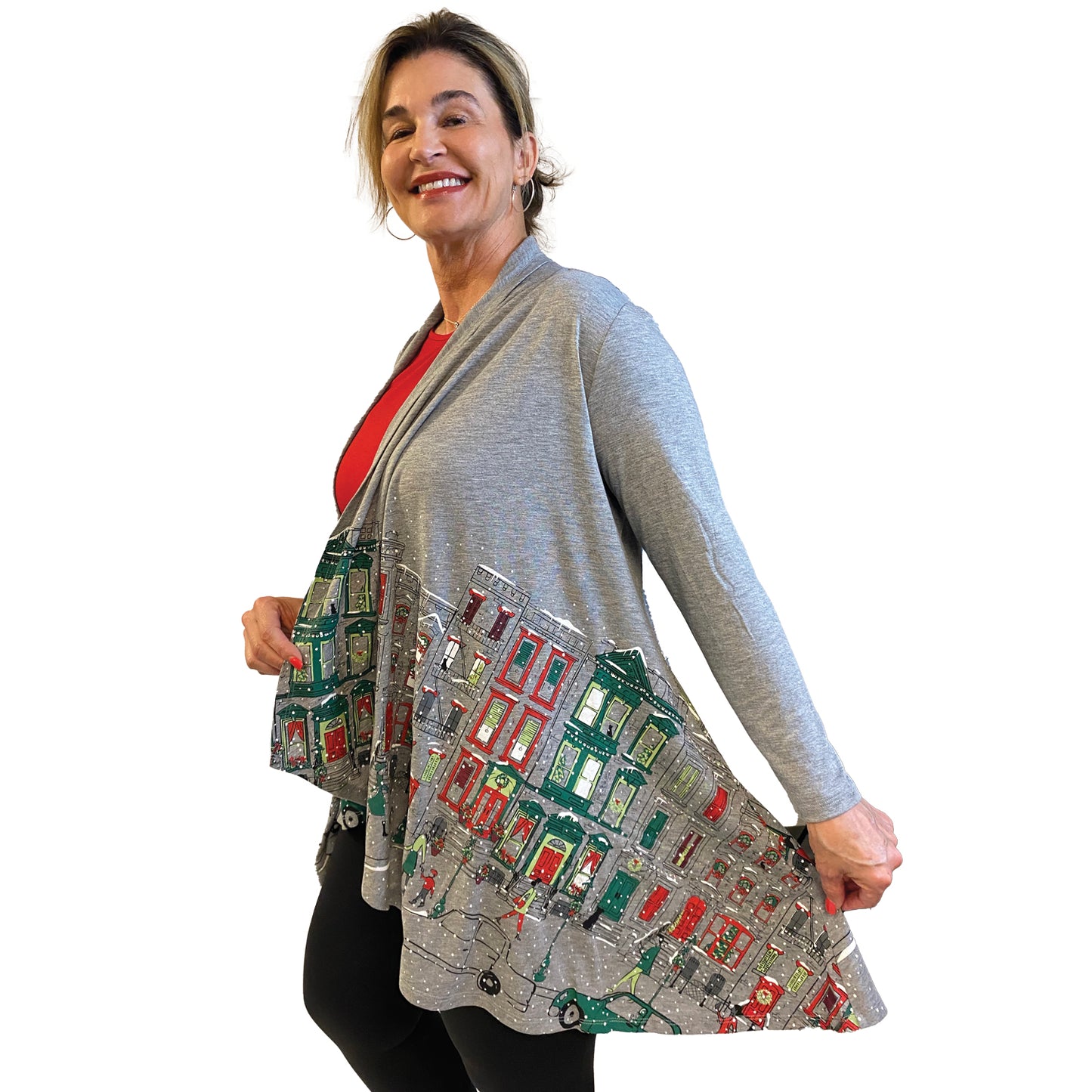 Decorated Brownstones Kimono