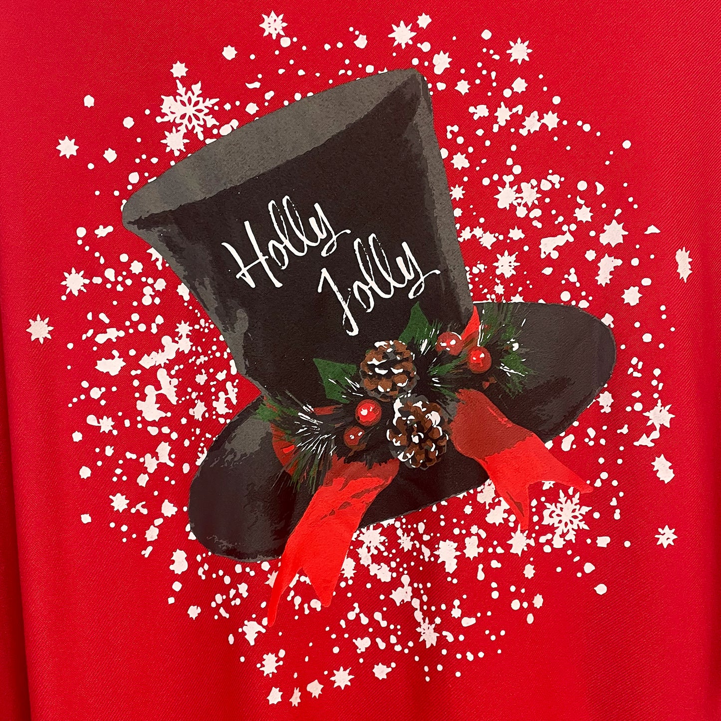 Festive Top Hat Knit Poncho