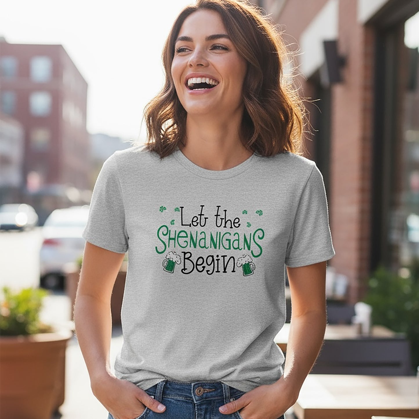 Shenanigans Begin Lt Steel Tee