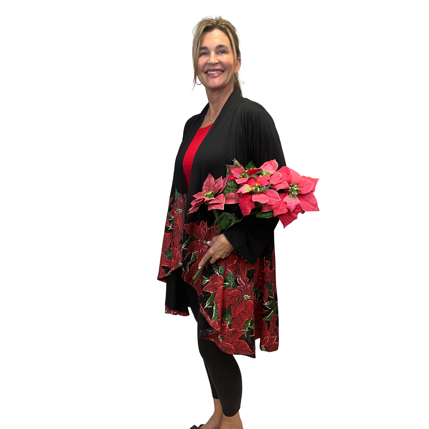 Festive Floral Long Sleeve Kimono