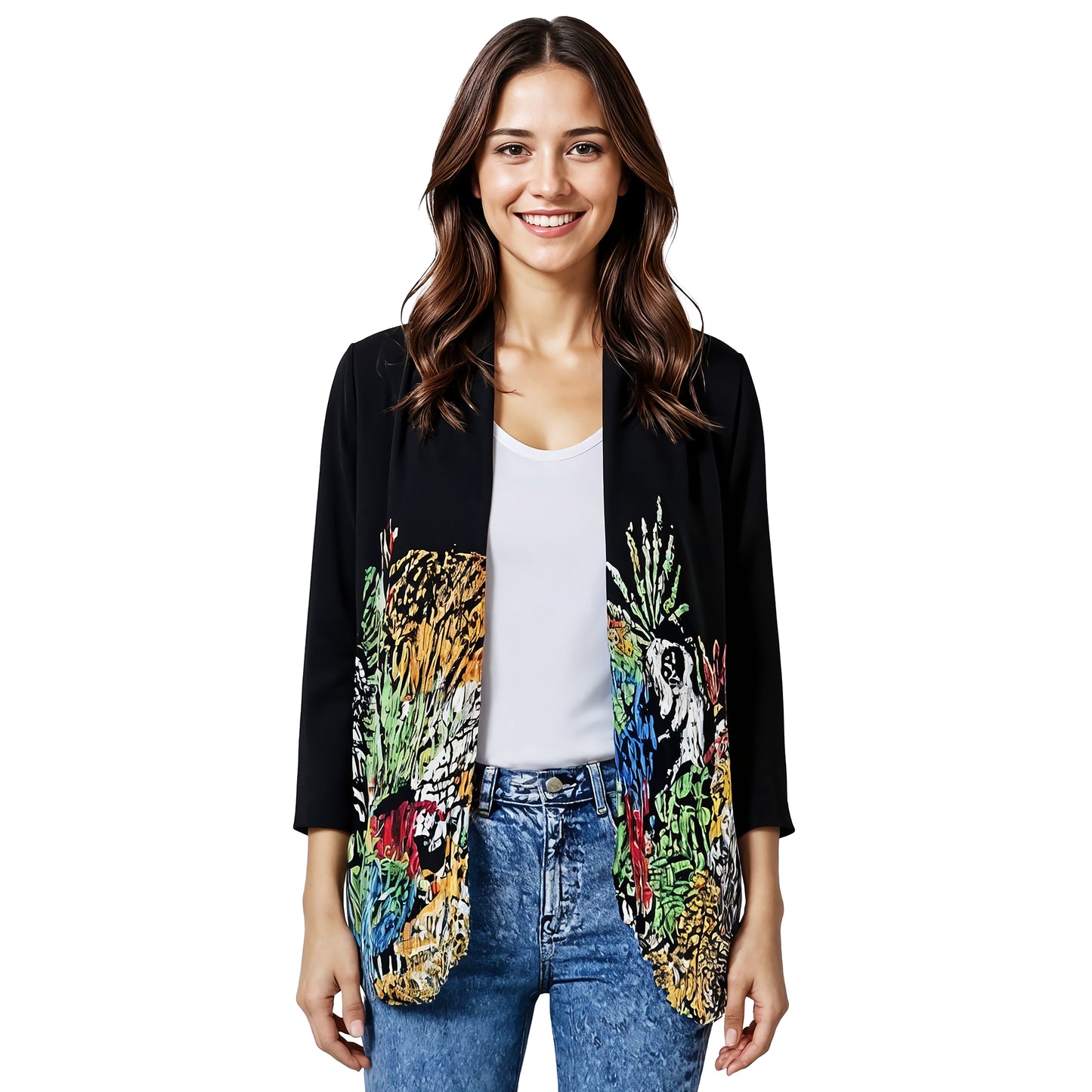 The Jungle Black Kimono