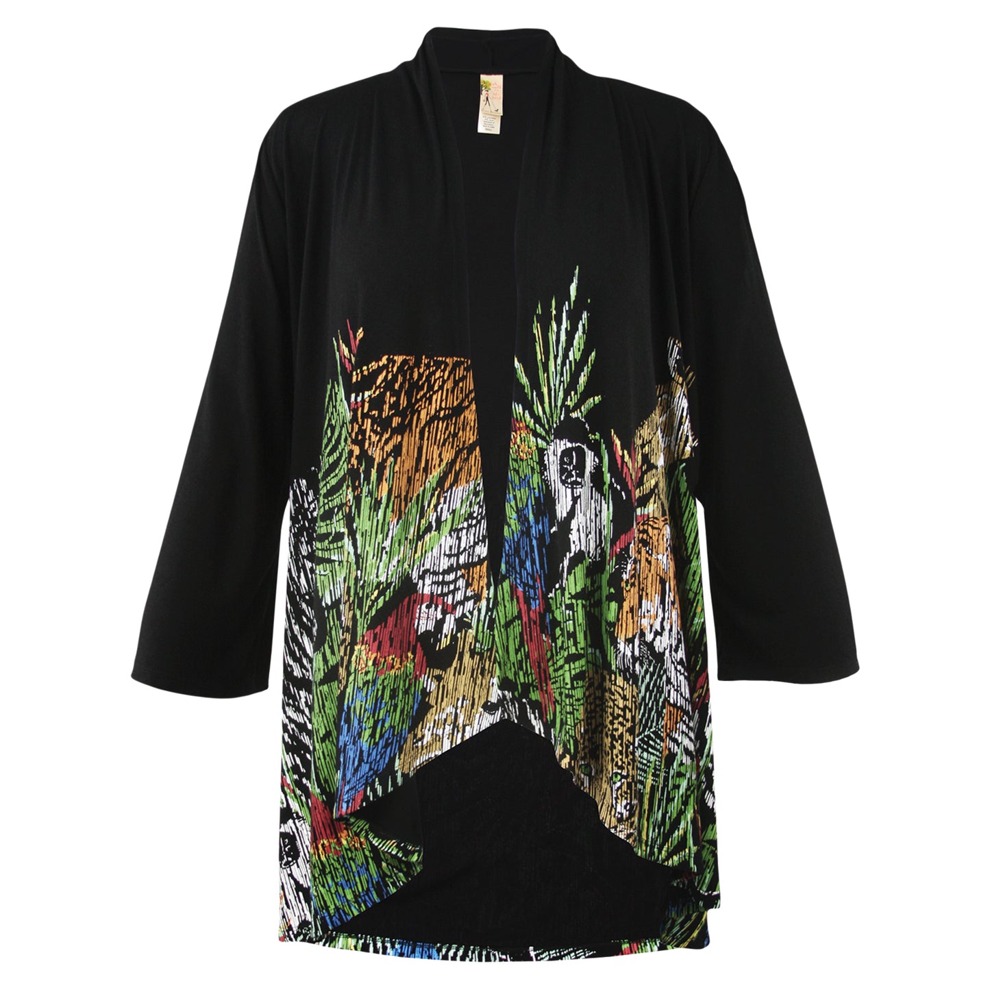 The Jungle Black Kimono