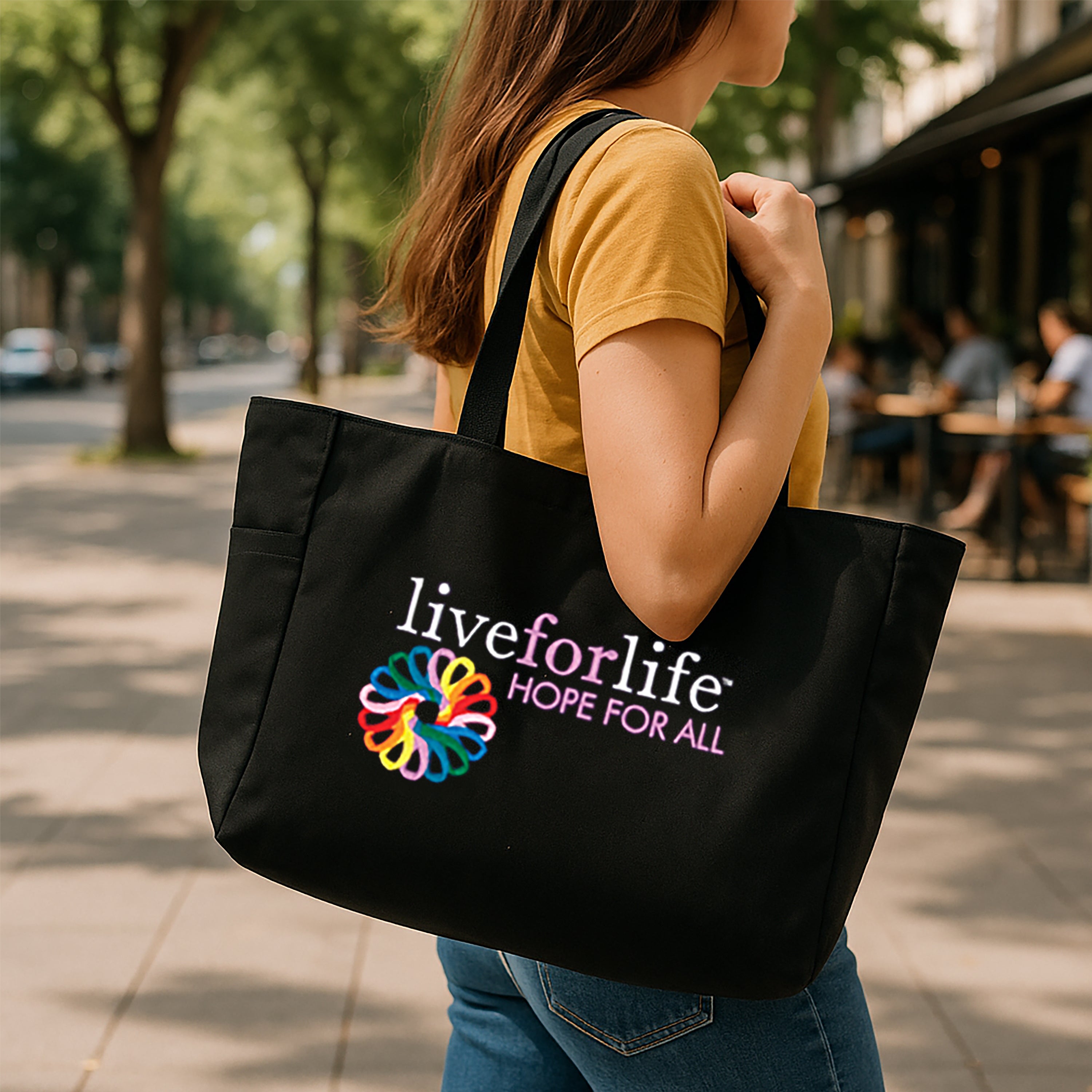 バッグ everyone nylon logo tote bag abcd fleurs everyone nylon logo tote bag (BLUE) | everyone