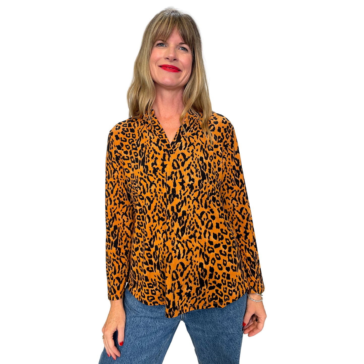 Leopard Print Silky Tunic
