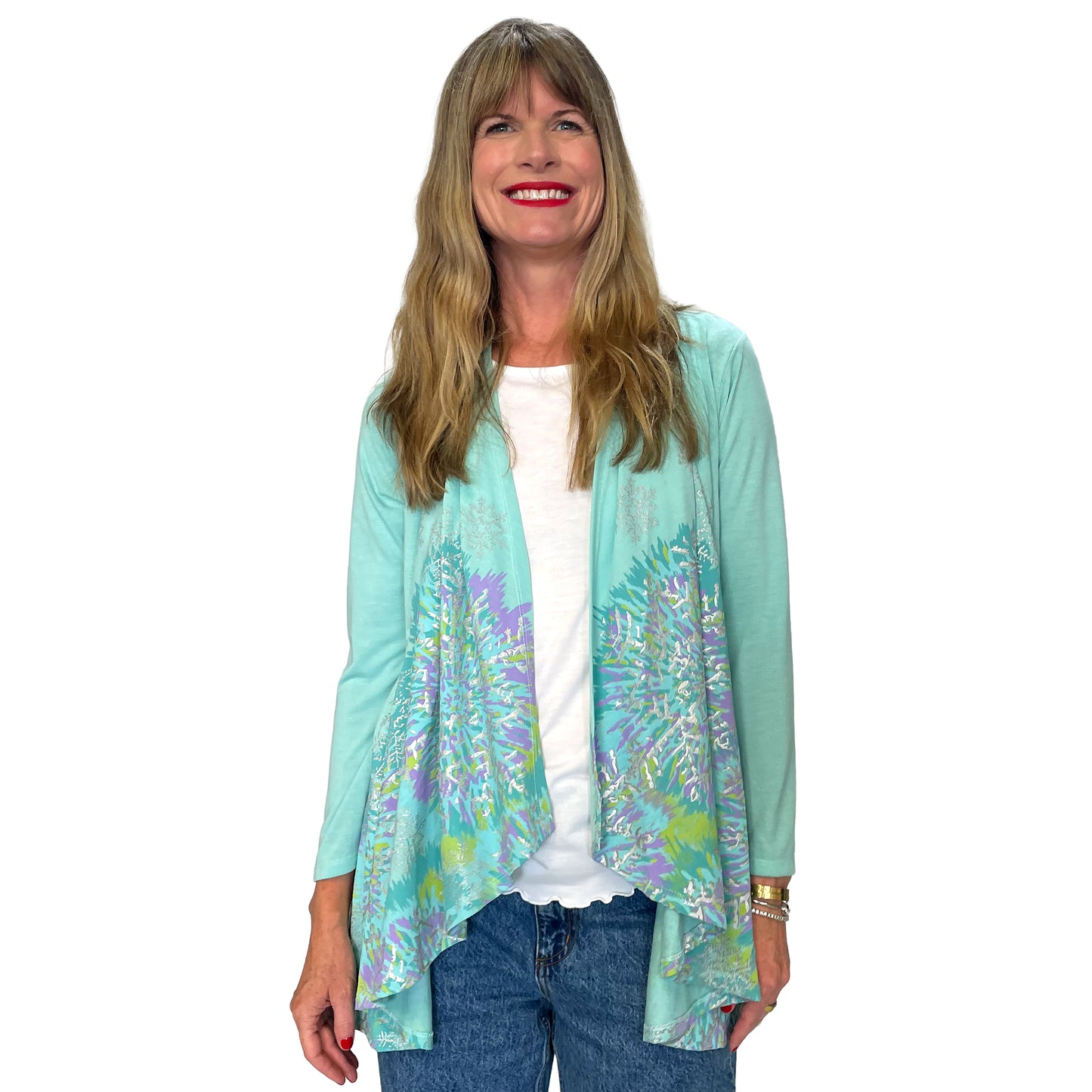Snowflake Tie Dye Kimono