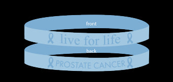 Prostate Cancer Light Blue - 'Live For Life' Bracelet