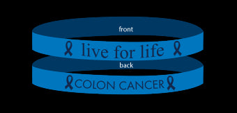 Colon Cancer Royal - 'Live For Life' Bracelet