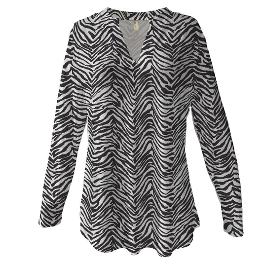 Zebra Print Silky Tunic, by A Walk In The Park®
