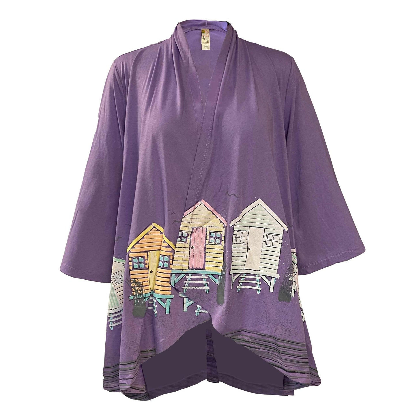 Beach Hut Wisteria Kimono