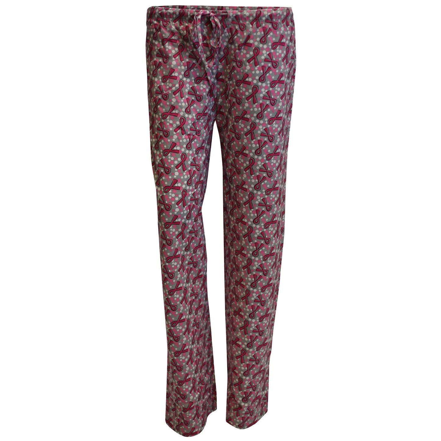 Women's 'Dots & Ribbons' Women's Breast Cancer Sleep Pants, by Live For Life Hope For All®