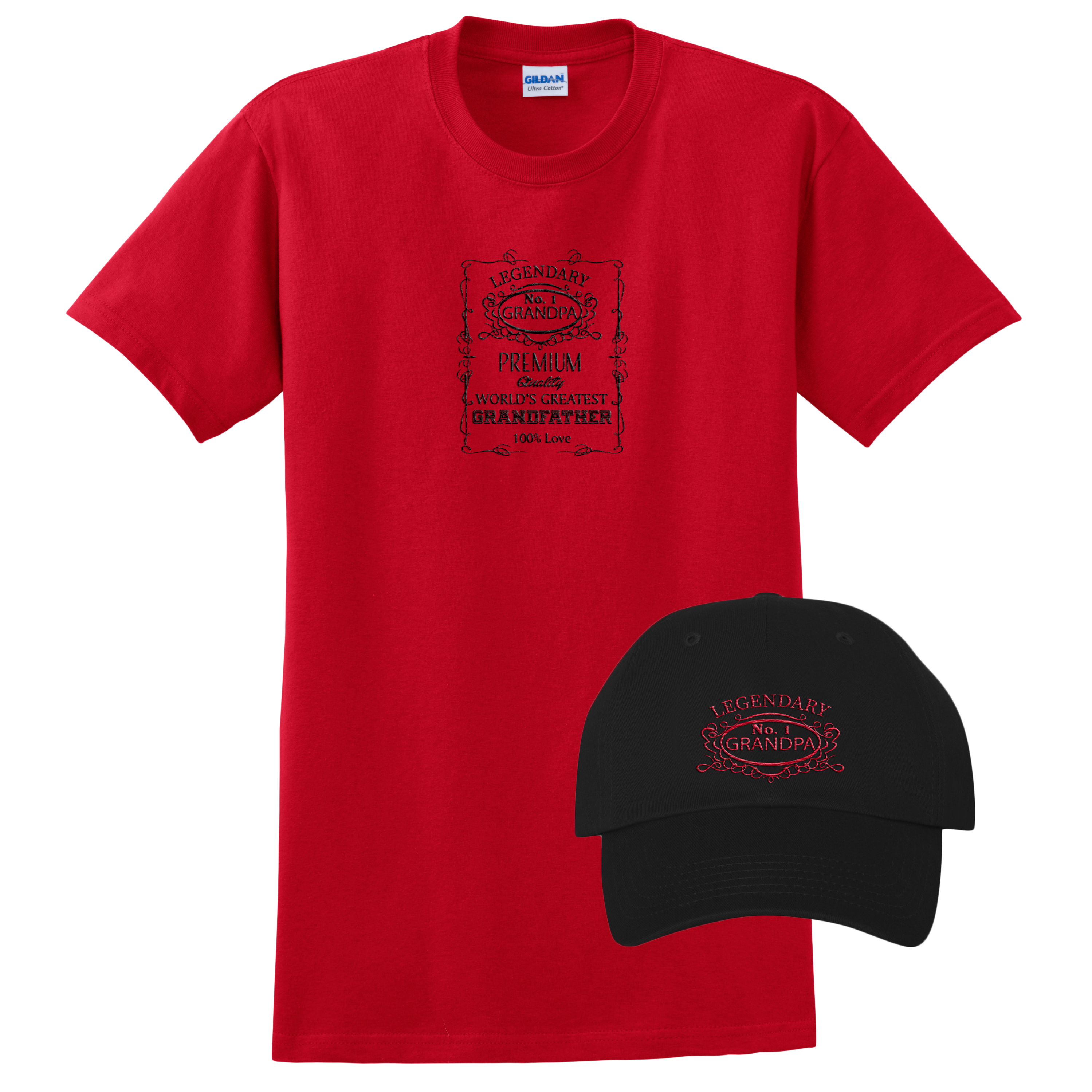 Legendary Grandpa Hat and Tee Combo Mccc Sportswear