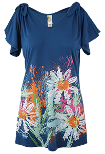 Daisy Splash Tie Shoulder Tunic, by A Walk In The Park®