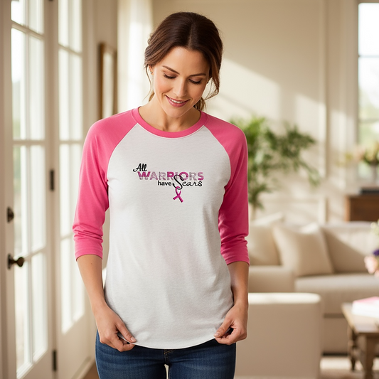 Breast Cancer Scars Baseball Tee