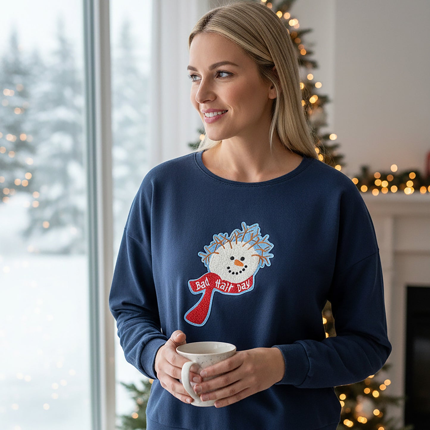 Bad Hair Day Chenille Boxy Crew
