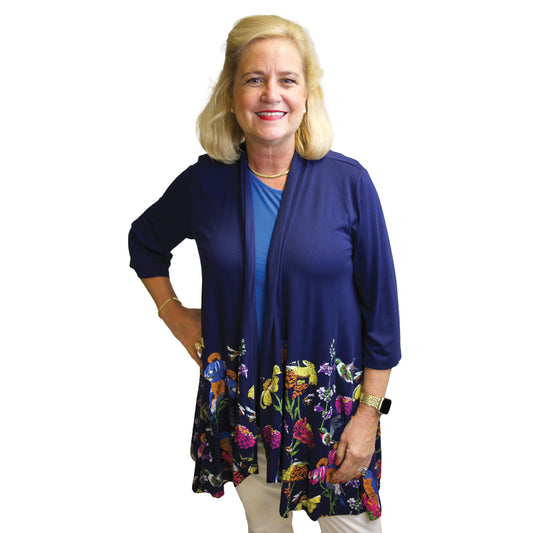 Birds & Bees Midnight Kimono