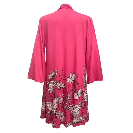 Black and White Butterflies Kimono