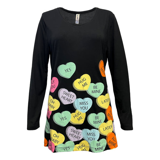 Candy Hearts Swing Top