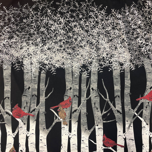 Cardinal Birch Kimono
