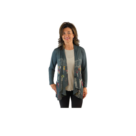 Rainy Day People Long Sleeve Kimono