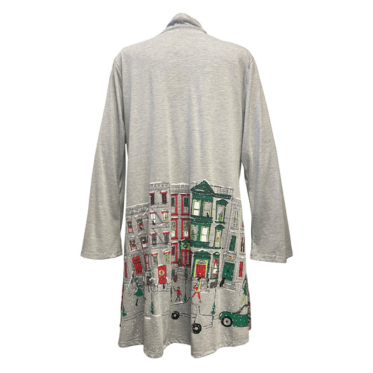 Decorated Brownstones Kimono