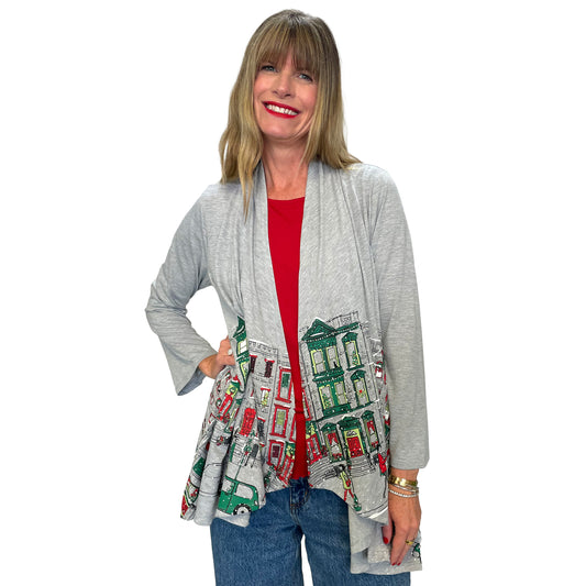 Decorated Brownstones Kimono
