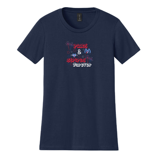 Paws & Stripes Furever Navy Tee