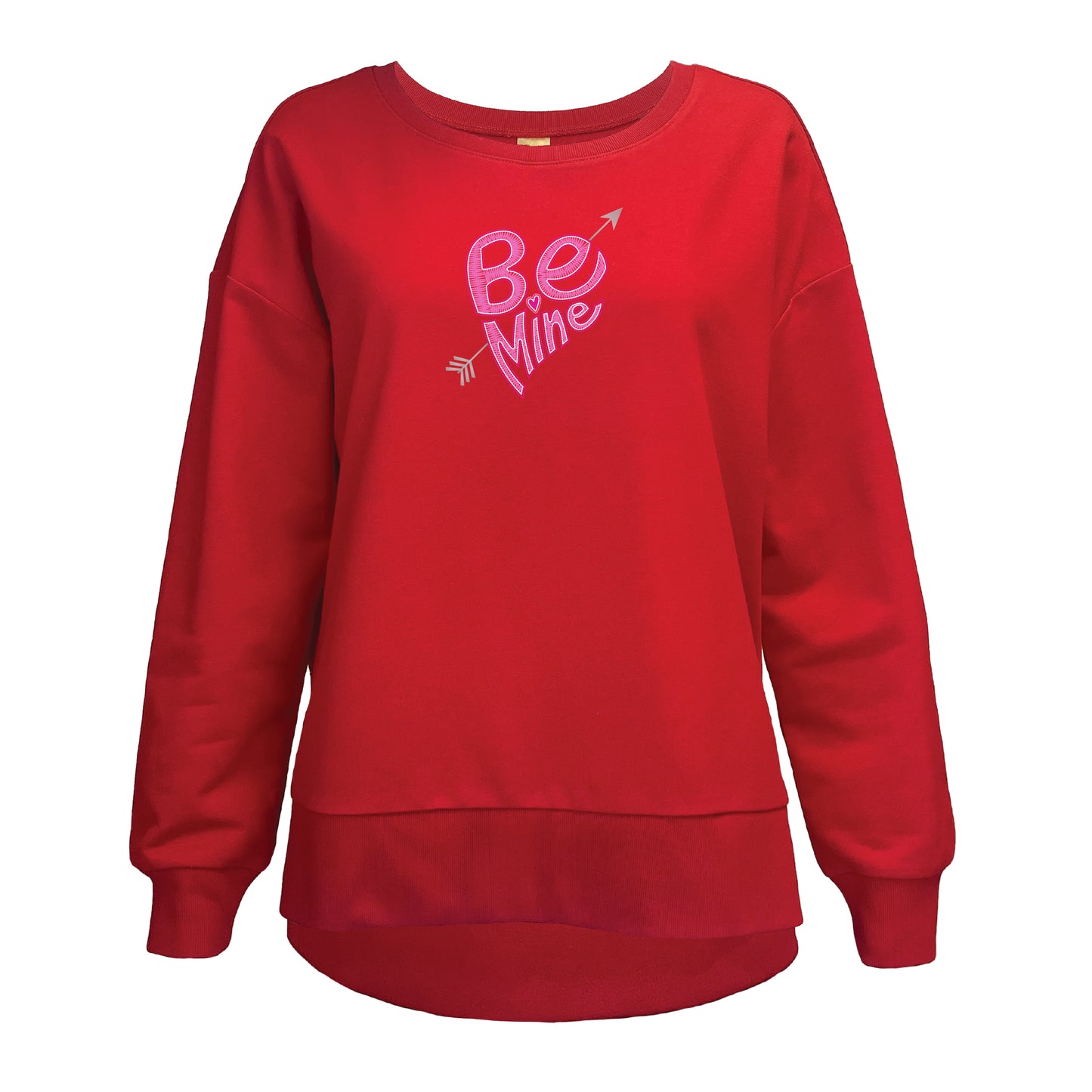 Be Mine Red Boxy Crew