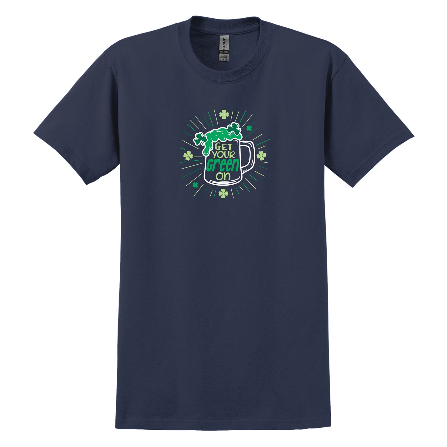Get Your Green On Navy Tee