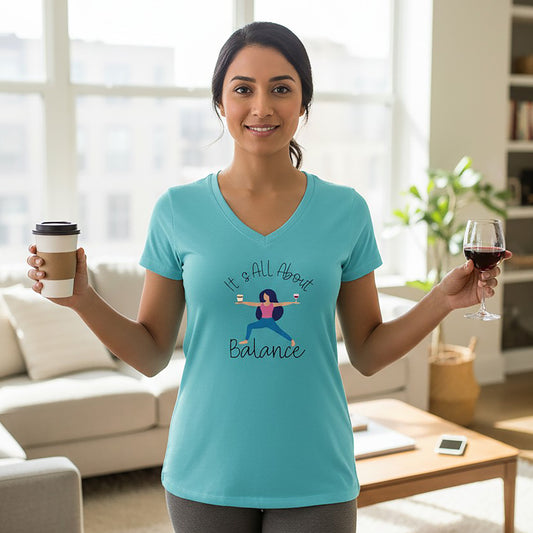 All About Balance Tahiti Blue Tee