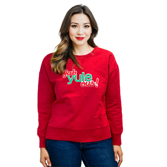 Fab-yule-ous Chenille Patch Boxy Crew