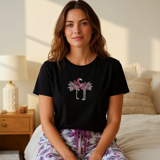 Feather Flamingo Sleep Set