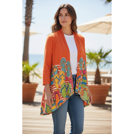 Flip Flop Frenzy Kimono
