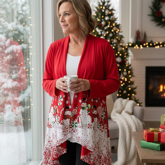 Frosty In Candyland Long Sleeve Kimono