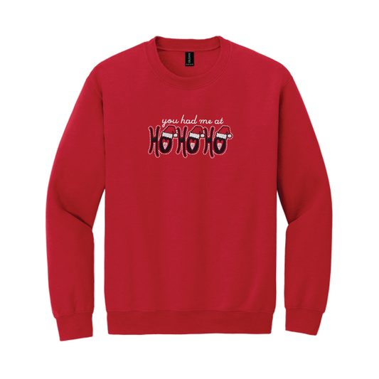 Had Me At Ho Ho Ho Crew Neck Fleece