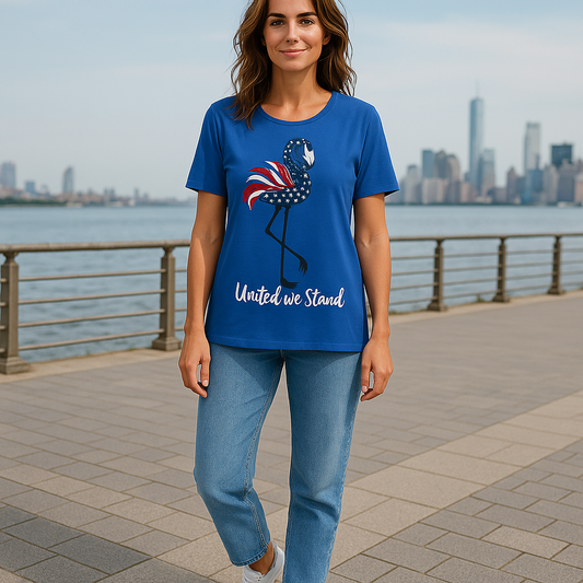 United Flamingo Short Sleeve Top