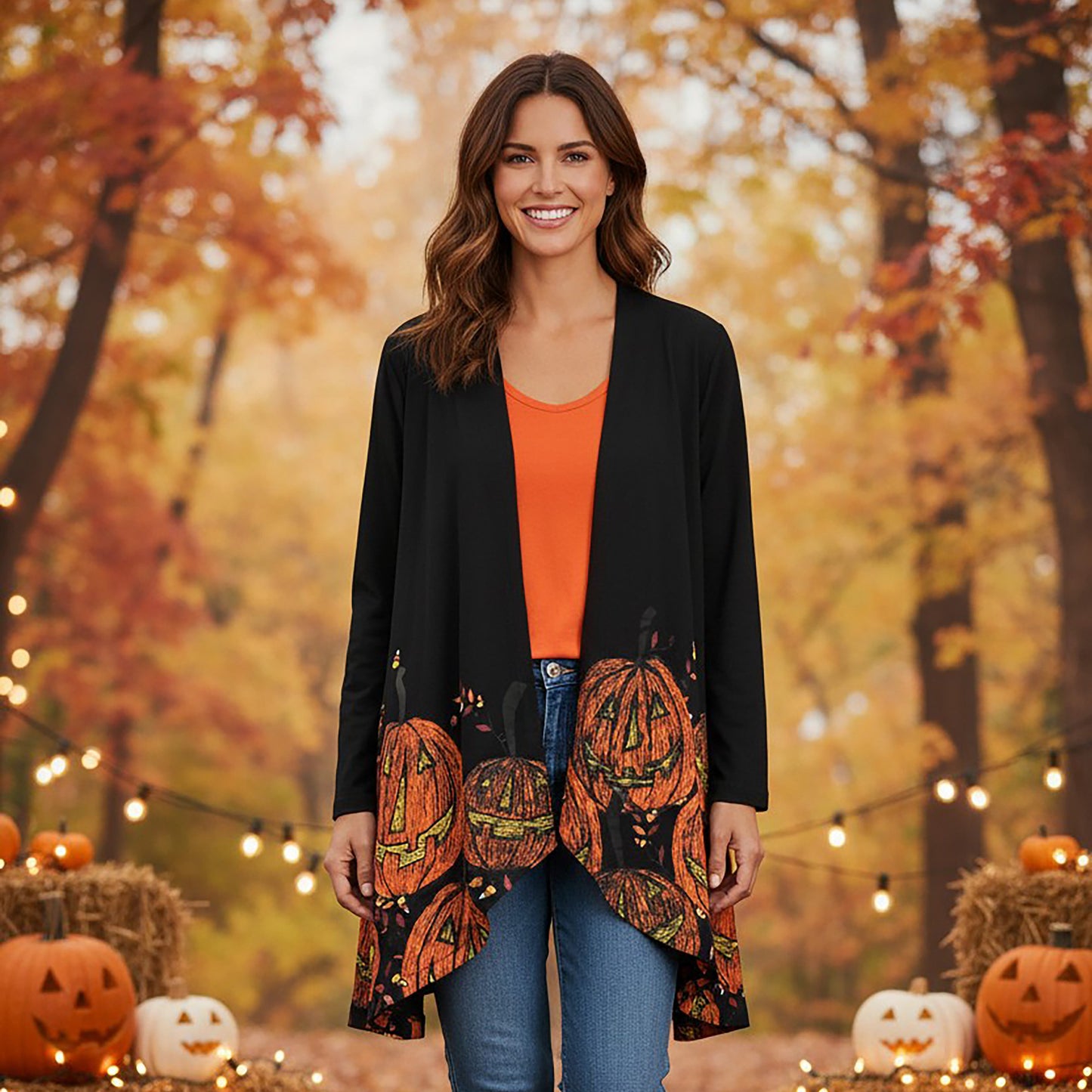 Candy Corn Vines Kimono