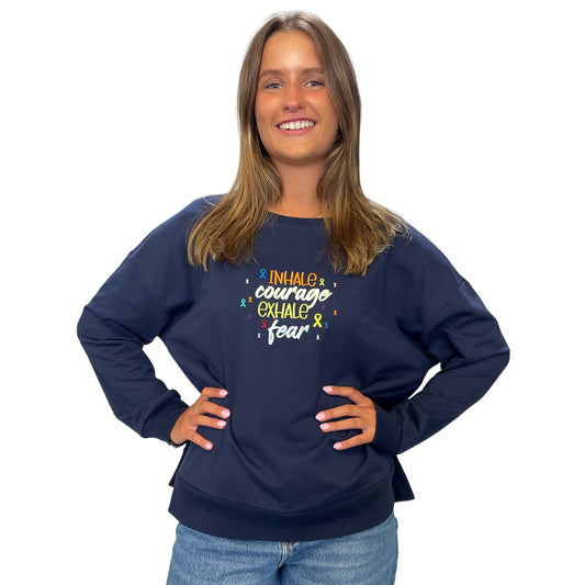 Inhale Courage Boxy Crew