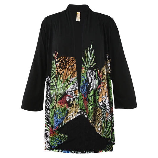 The Jungle Black Kimono