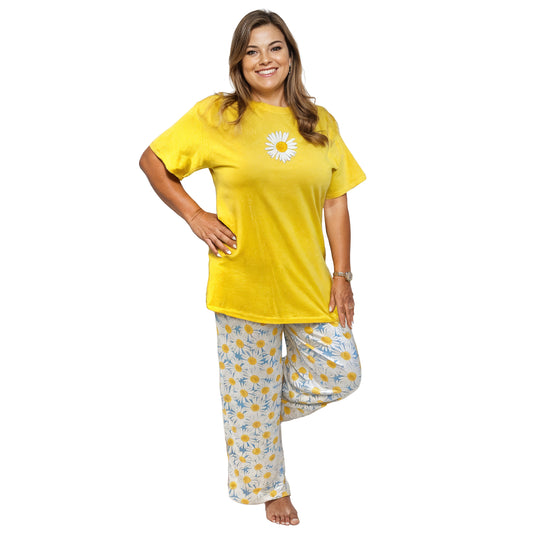 Large Daisies Sleep Pants