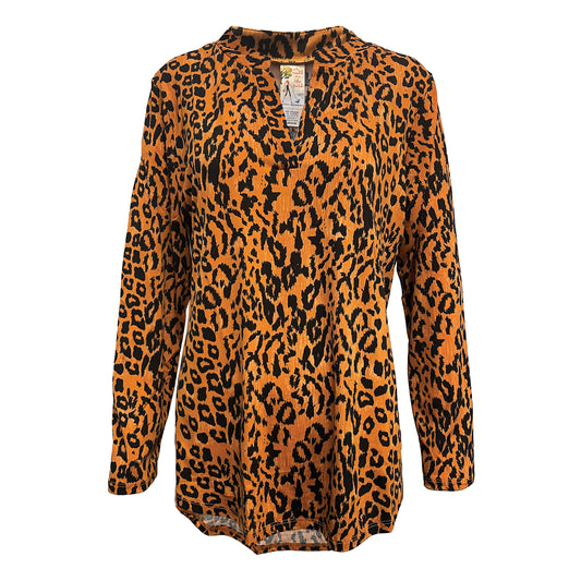 Leopard Print Silky Tunic