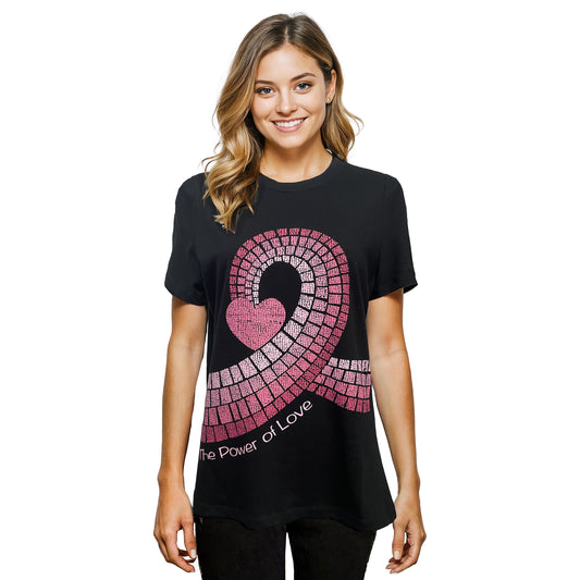Mosaic Ribbon Breast Cancer T-Shirt