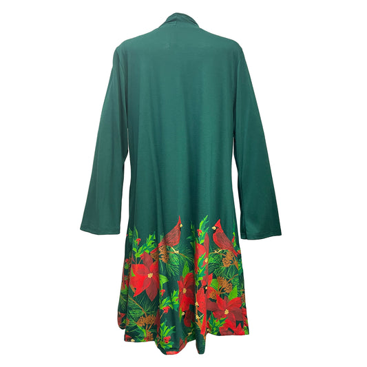 Pointsettia Cardinals Kimono