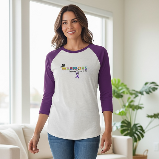 All Cancers Scars Baseball Tee