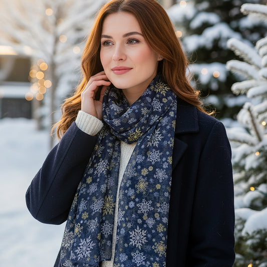 Snowflake Flurries Scarf