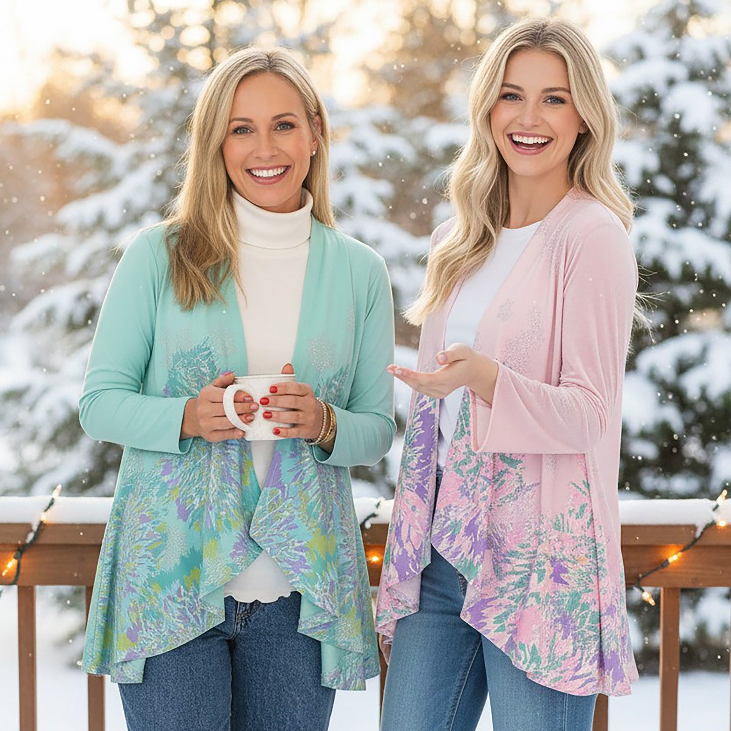 Snowflake Tie Dye Kimono