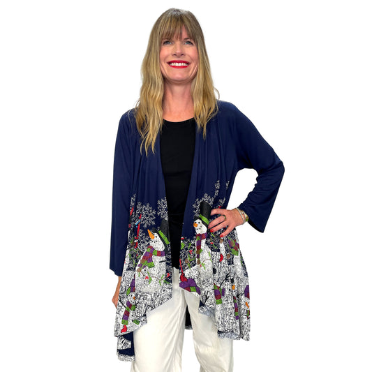 Snowmen and Cardinals Kimono