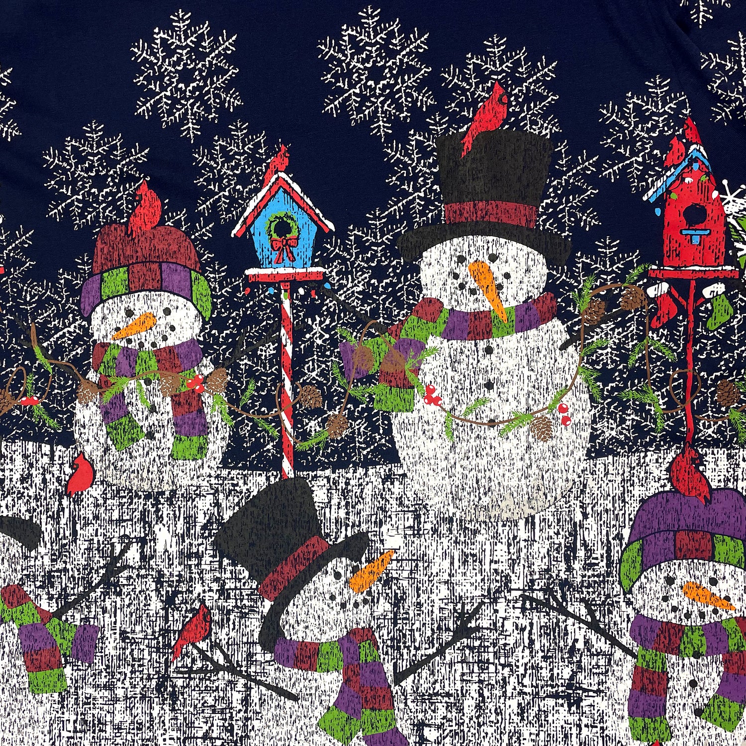 Snowmen and Cardinals Kimono